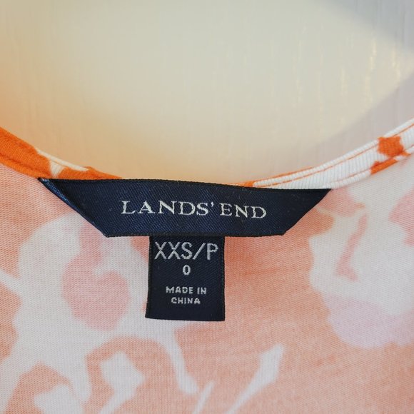 Lands' End Silky Stretchy Floral Dress - Picture 2 of 5